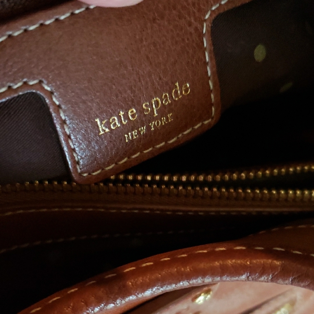 Kate Spade Carla* Brown Leather Hobo/Satchel ⁰ - Picture 8 of 12